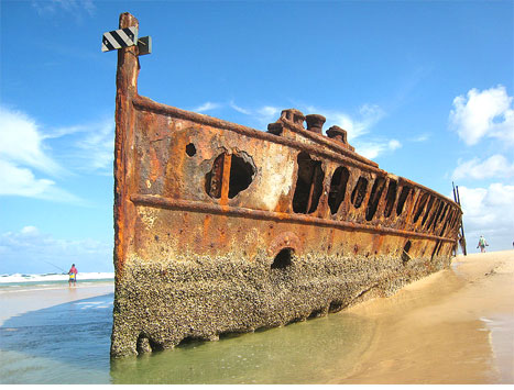 フレーザー島の難破船マヘノ号